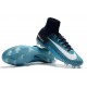 2016 Crampons Foot - Nike Mercurial Superfly 5 FG Bleu Blanc