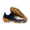 Crampons de Football adidas X 19.1 FG Noir Or Bleu