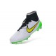 Nouvelle Crampons Nike Magista Obra FG Hommes Blanc Vert Noir Jaune