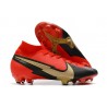 Chaussure Nike Mercurial Superfly VII Elite FG Rouge Noir Or