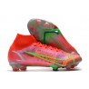 Nike Mercurial Superfly 8 Elite FG Homme Rubis Argent Metallique