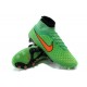 Nouvelle Crampons Nike Magista Obra FG Hommes Vert Orange Noir