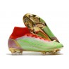 Nike Neuf Mercurial Superfly VIII Elite FG Vert Rouge Or