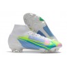 Nike Neuf Mercurial Superfly VIII Elite FG Blanc Bleu