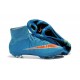 Nouveau Chaussures de Football Nike Mercurial Superfly 4 FG Bleu Orange