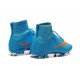 Nouveau Chaussures de Football Nike Mercurial Superfly 4 FG Bleu Orange