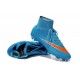 Nouveau Chaussures de Football Nike Mercurial Superfly 4 FG Bleu Orange