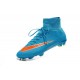 Nouveau Chaussures de Football Nike Mercurial Superfly 4 FG Bleu Orange