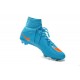 Nouveau Chaussures de Football Nike Mercurial Superfly 4 FG Bleu Orange