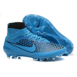 Nouvelle Crampons Nike Magista Obra FG Hommes Noir Bleu