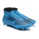 Nouvelle Crampons Nike Magista Obra FG Hommes Noir Bleu