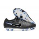 Nike Tiempo Legend X Elite FG Neuf Noir Chrome Hyper Royal