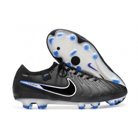 Nike Tiempo Legend X Elite FG Neuf Noir Chrome Hyper Royal