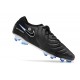 Nike Tiempo Legend X Elite FG Neuf Noir Chrome Hyper Royal