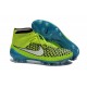 Nouvelle Crampons Nike Magista Obra FG Hommes Volt Blanc Bleu Lagon Noir