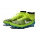 Nouvelle Crampons Nike Magista Obra FG Hommes Volt Blanc Bleu Lagon Noir