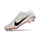 Chaussure Nike Zoom Mercurial Vapor 15 Elite FG Blanc Or Noir