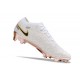 Chaussure Nike Zoom Mercurial Vapor 15 Elite FG Blanc Or Noir