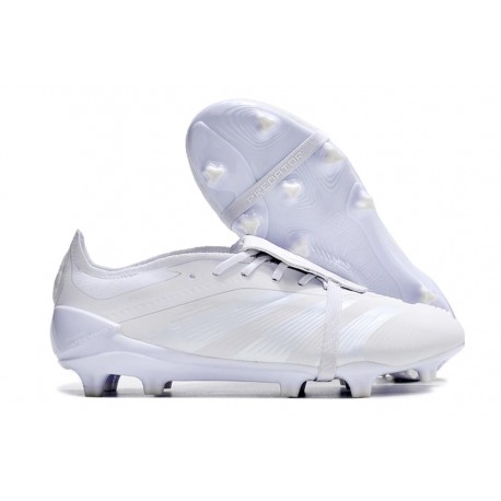 adidas Predator Tongue Elite FG Blanc Argent Mét