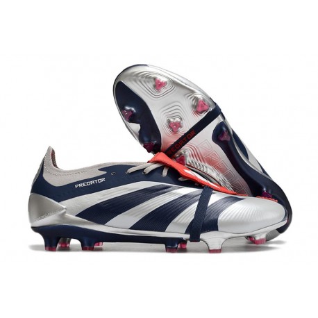 adidas Predator Tongue Elite FG Argent Mét Noir Rouge