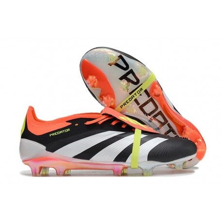 adidas Predator Tongue Elite FG Noir Banc Rouge Solaire