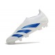 adidas Predator Elite Laceless FG Blanc Bleu