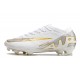 Chaussure Nike Zoom Mercurial Vapor 15 Elite FG Blanc Or Argent