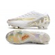 Chaussure Nike Zoom Mercurial Vapor 15 Elite FG Blanc Or Argent