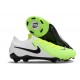 Chaussure Nike Phantom Gx 2 Elite Fg Blanc Vert Noir