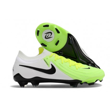 Chaussure Nike Phantom Gx 2 Elite Fg Blanc Vert Noir