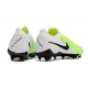 Chaussure Nike Phantom Gx 2 Elite Fg Blanc Vert Noir