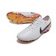 Nike Tiempo Legend X Elite FG Neuf Blanc Noir Orange