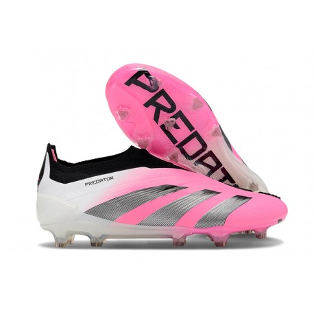 adidas Predator Elite Laceless FG Rose Blanc Bleu