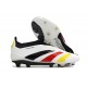 adidas Predator Elite Laceless FG Blanc Noir Rouge Jaune