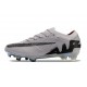 Chaussure Nike Zoom Mercurial Vapor 15 Elite FG Gris Atmosphere Noir