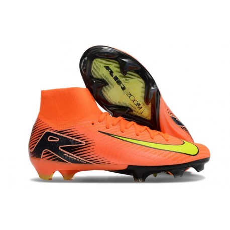 Chaussure Nike Mercurial Superfly 10 Elite FG Orange Jaune