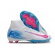 Chaussure Nike Mercurial Superfly 10 Elite FG Blanc Bleu Rose