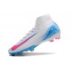 Chaussure Nike Mercurial Superfly 10 Elite FG Blanc Bleu Rose