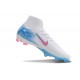 Chaussure Nike Mercurial Superfly 10 Elite FG Blanc Bleu Rose