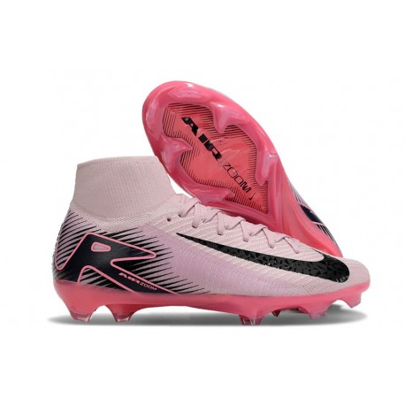 Chaussure Nike Mercurial Superfly 10 Elite FG Rose Noir