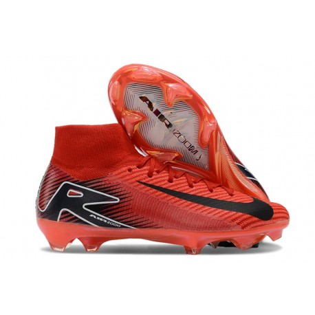 Chaussure Nike Mercurial Superfly 10 Elite FG Rouge Noir