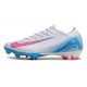 Nike Zoom Mercurial Vapor XVI Elite FG Blanc Bleu Rose