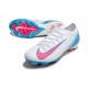 Nike Zoom Mercurial Vapor XVI Elite FG Blanc Bleu Rose