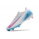 Nike Zoom Mercurial Vapor XVI Elite FG Blanc Bleu Rose