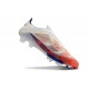 adidas F50+ Sans Lacets FG Advancement - Blanc Rouge Bleu