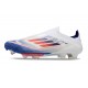 adidas F50+ Sans Lacets FG Advancement - Blanc Rouge Bleu