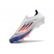 adidas F50+ Sans Lacets FG Advancement - Blanc Rouge Bleu