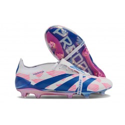 Chaussure adidas Predator FT Elite FG Blanc Ftwr Bleu Solaire Rose Solaire