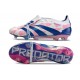 Chaussure adidas Predator FT Elite FG Blanc Ftwr Bleu Solaire Rose Solaire