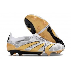 Chaussure adidas Predator FT Elite FG Blanc Noir Or Mét